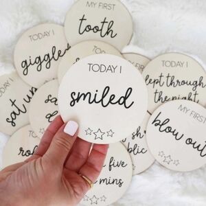 Caden Lane Milestone Cards - Cream and Black